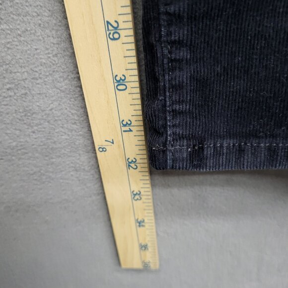 Ann Taylor LOFT Modern Slim Straight Leg Black Corduroy Pants Women’s Size 10 - Picture 5 of 7